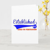 81 Geburtstag vollendet Karte (Gelbe Blume)