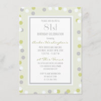 81. Grüne und graue Polka-Punkte und Chevrons