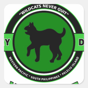 81. INFANTERIEDIVISION-"WILDE" ABTEILUNG QUADRATISCHER AUFKLEBER