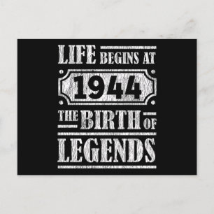81 Jahre alt 1944 Geburt der Legende 81. Geburtsta Postkarte