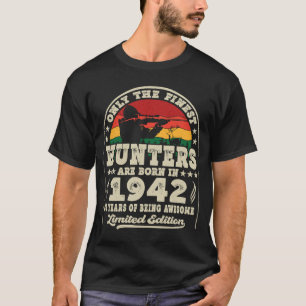 81 Jahre Jäger auf Hirschjagd Vintag 1942 81. T-Shirt