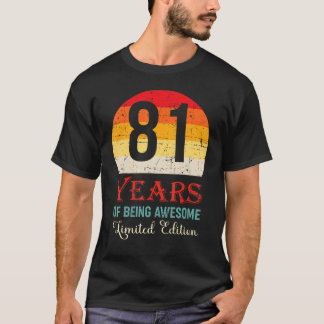 81 Jahre Phantastischer 81. Geburtstag T-Shirt