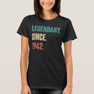 81 Jahre Vintag 1942 Geburtstag 81. Dekoration T-Shirt