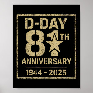 81. Jahrestag 2025 Omaha Beach Memorial D Poster
