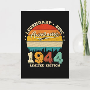 81-jähriger Tag 1944 Phantastisches 81. Geburtstag Karte