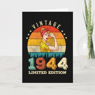 81-jähriger Tag 1944 Vintag 81. Geburtstagsfrauen Karte
