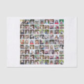 81 Quadrat Fotomaterial Raster mit Text - weiß Seidenpapier (Vorderseite)