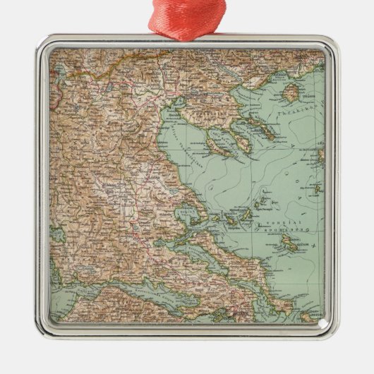 8283 Griechenland Silbernes Ornament (Vorne)