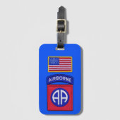 82. Abn Div. im Flugzeug Abteilungs-Fort- Gepäckanhänger (Vorderseite Vertikal)