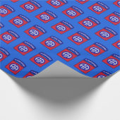 82. ABN Div. im Flugzeug Veteranen-Tierarztflecken Geschenkpapier (Ecke)