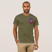 82. ABN Im Flugzeug Division Fort Bragg Vets Patch T-Shirt (Vorne ganz)