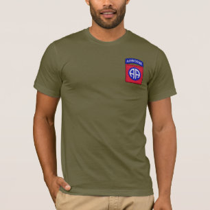 82. ABN Im Flugzeug Division Fort Bragg Vets Patch T-Shirt