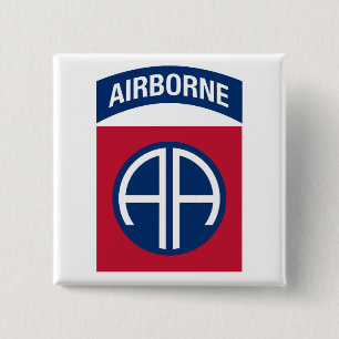 82. Abzeichen der Luftlandedivision Militärveteran Button