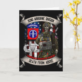 82. Airborne-Di-Fallschirmspringer Fort Bragg Jump Karte (Gelbe Blume)