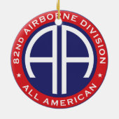 82. Airborne Division All American Casual Patch Keramik Ornament (Hinten)