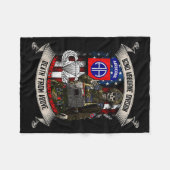 82. Airborne Division Fallschirmspringer Fort Brag Fleecedecke (Vorderseite (Horizontal))