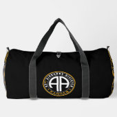 82. Airborne Ranger Personalisierte Schwarze Duffle Bag (Rückseite)