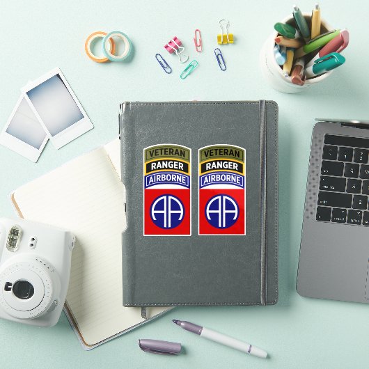 82. Airborne Ranger Veteran Tab Patch Aufkleber (iPad Hülle)
