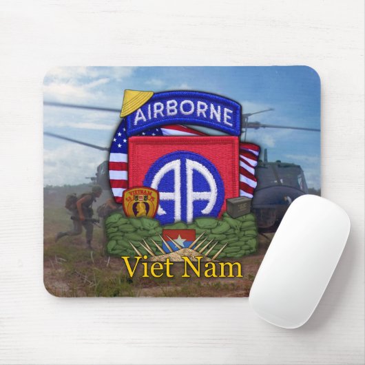 82. Flugabteilung Vietnam Kriegsvets Mousepad (Mit Mouse)