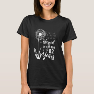 82. Geburtstag Frau Mann gesegnet von Gott für 82 T-Shirt