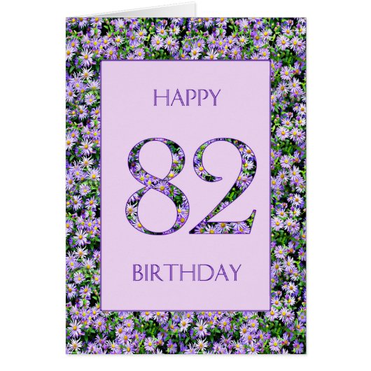 82. Geburtstag Lila Daisies (Vorne)
