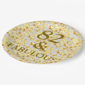 82. Geburtstag Pappteller (Schrägansicht)