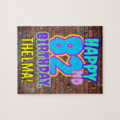 82. Geburtstag ~ Spaß, Urban Graffiti Inspiriert L Puzzle (Horizontal)