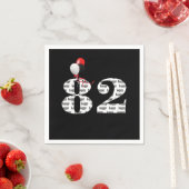 82. Geburtstagsballons Serviette (Beispiel)