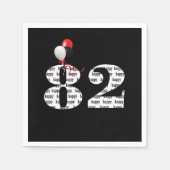 82. Geburtstagsballons Serviette (Vorderseite)