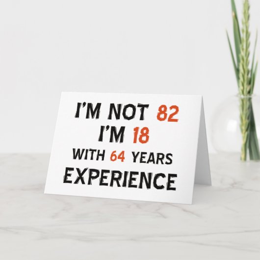 82. Geburtstagsdesigns Karte (Vorderseite)