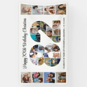 82. Geburtstagsfeier Nummer 82 Fotocollage Banner (Vertikal)