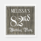 82. Geburtstagsparty - Extravagantes Drehbuch, Imi Serviette (Vorderseite)