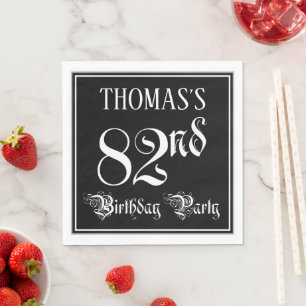 82. Geburtstagsparty - Extravagantes Script + Indi Serviette