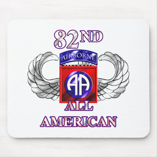 82. Im Flugzeug Abteilung ganz amerikanisch Mousepad (Vorne)