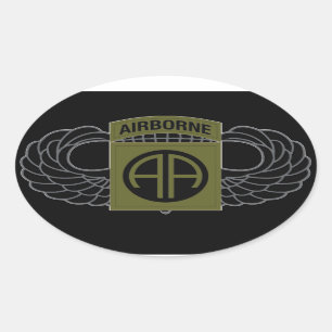 82. Im Flugzeug Abteilung "ganz amerikanisch" - Ovaler Aufkleber