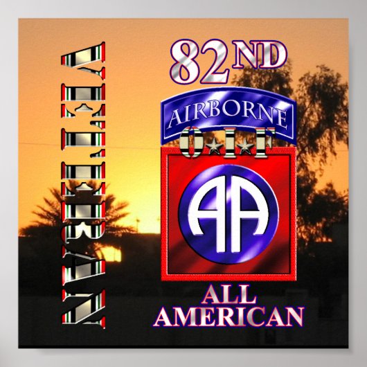 82. Im Flugzeug Abteilung OIF Veteran Poster (Vorne)