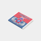 82. Im Flugzeug Abteilung Post-it Klebezettel (angewinkelt)