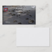 82. Im Flugzeug Abteilung untersucht Visitenkarte (Vorne/Hinten)