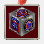 82. Im Flugzeug Abteilung Weihnachten Gegenwart Ornament Aus Metall (Vorne)