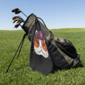 82. Im Flugzeug Abteilung "Zu Coole Katze" Golfhandtuch (Gras)