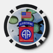 82. im Flugzeug amerikanisches Fort Pokerchips (Rückseite)