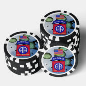 82. im Flugzeug amerikanisches Fort Pokerchips (Stapel)