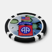 82. im Flugzeug amerikanisches Fort Pokerchips (Einzeln)