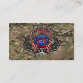 82. Im Flugzeug benutzerdefinierbare Camouflage-Vi Visitenkarte (Rückseite)