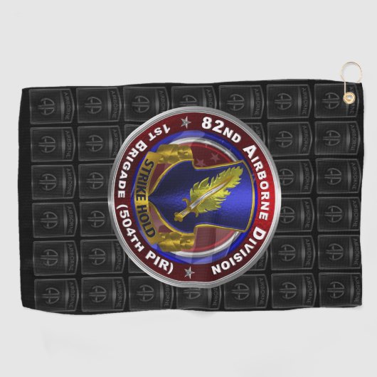 82. Im Flugzeug Division 1. Brigade 504. PIR Golfhandtuch (Horizontal)