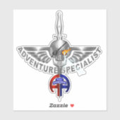 82. Im Flugzeug Division Adventure Specialist Aufkleber (Blatt)