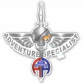 82. Im Flugzeug Division Adventure Specialist Aufkleber (Vorderseite)