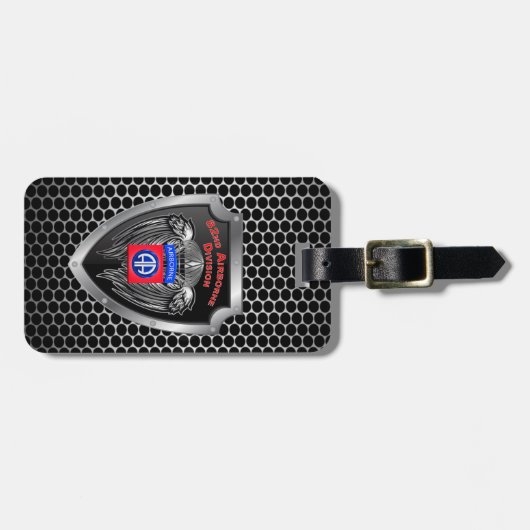 82. Im Flugzeug Division "All American" Gepäckanhänger (Vorderseite horizontal)