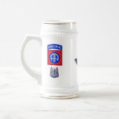 82. Im Flugzeug Division "All the Way" Bierglas (Links)