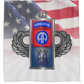 82. Im Flugzeug Division "All the Way" Duschvorhang (Vorderseite)